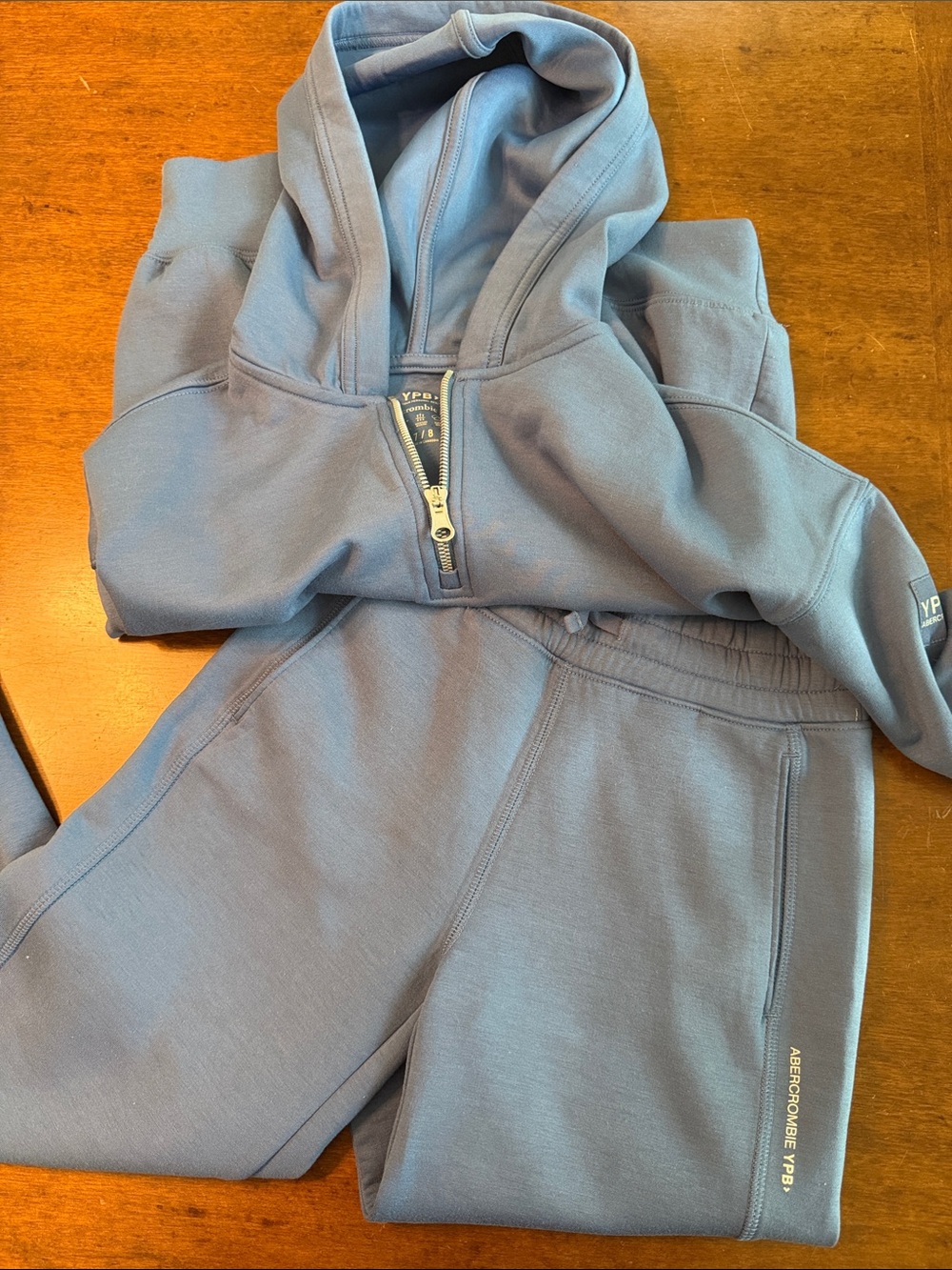 Abercrombie & Fitch Kids Dusty Blue Hoodie & Joggers Set
